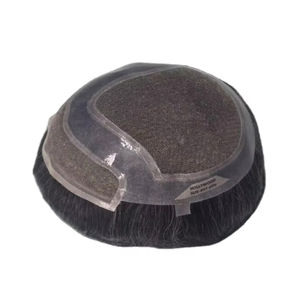 Toupee para Hombre Taz Hair, Peluca de Cabello Humano 100%, Densidad Cruda 60%-150%, Cabello Indio Remy, Resistente al Agua, Ondulado - Product Image 1