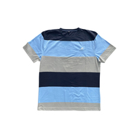 T-shirts à rayures horizontales imprimées pour hommes, excellente qualité, col personnalisé, prix avantageux – Meilleures ventes