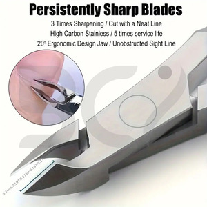 Cortauñas de Acero Inoxidable, Alicates con Abertura de Mandíbula Ancha, Cuchilla Curva, para Manicura y Pedicura, Uñas Gruesas, Duradero, Profesional - Product Image 5