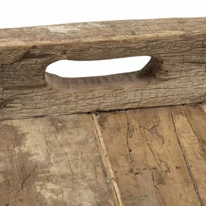 Bandeja de madera redonda clásica y moderna hecha a mano, excelente calidad para servir comida en casa, plato de tamaño personalizado - Product Image 3