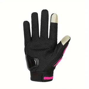 Gants de moto en cuir unisexe, compatibles avec les écrans tactiles, respirants, antidérapants, pour l'hiver, avec fermeture à boucle et crochet, pour le sport - Product Image 3
