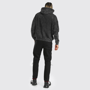 Sweat à capuche personnalisé avec logo, impression DTG, poids lourd, tissu épais 400 g/m², molleton en coton français - Product Image 6