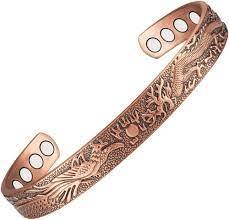 Pure Copper Magnetic Bracelets India Pattern Adjustable Healing Therapy Handmade & Bracelet Horn Cufflink From ARTISAN AURA - Product Image 4