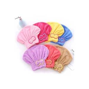 Mucit Home Hair Drying <b>Towel</b> <b>Set</b> (1 Piece), Hair Drying Bonnet, Head <b>Towel</b>, Shower Wet Hair Bonnet - Product Image 1