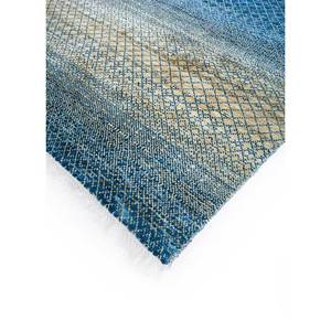 Kairos Blue <b>Boho</b> Hand Knotted Wool <b>Rugs</b> Striped Abstract Pattern for Bedroom Living Room Rectangular Hallway Skwl-201 Room <b>Rug</b> - Product Image 2