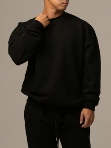 Sudadera Deportiva de Invierno, Nueva, Ecológica, Lisa, Teñida, para Fitness Muscular, Unisex, de Manga Larga, Holgada, de Forro Polar Grueso - Product Image 3