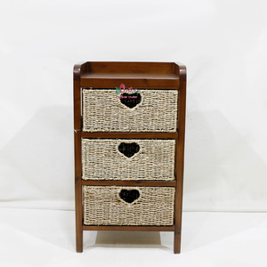Artex Dong Thap Factory Cabinet Organisateur de rangement avec paniers faits à la main Corde de jonc de mer et meubles en jacinthe d'eau - Product Image 2