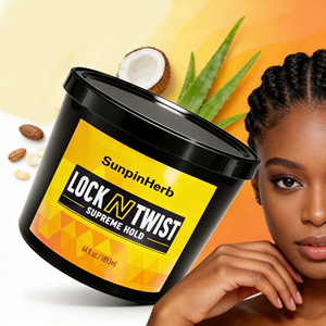 Gel coiffant tresses personnalisé, tenue extra forte, sans accumulation, pour cheveux noirs, locks et twists, marque privée, usine OEM - Product Image 1