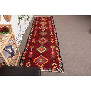 Vintage Turkish Kilim <b>Wool</b> Large Area Rug Exclusive 31x95ft <b>Red</b> Patchwork Design with Latex Backing-Alibaba's Finest Selection - Product Image 4