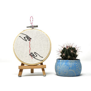 ศิลปะการปักแบบสมัยใหม่ - ธีมลายเส้น วงกลมขนาด 10 ซม. - Product Image 4