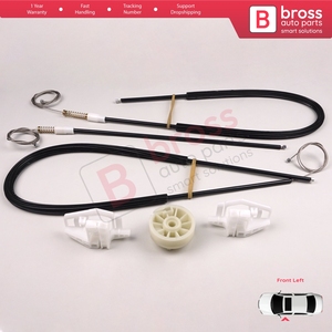 Kit de réparation de lève-vitre électrique BWR586 gauche pour Megane MK2 BM0/1 CM0/1 2002-2009 3 portes Hatchback Coupé 8200325138 - Product Image 3