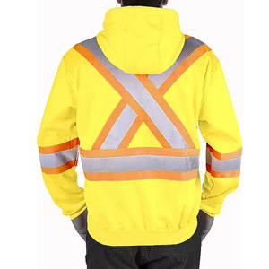 Wholesale Price Safety Hoodie Plus Size In Stock Safety Hoodie High Vis Custom Made High Quality Safety Hoodie - Product Image 3