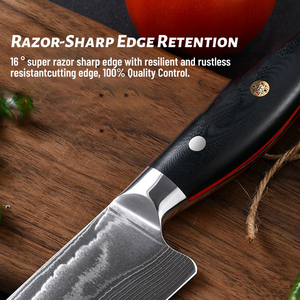 มีดเชฟเหล็กดามัสกัสมีดเชฟแบบมืออาชีพมีดเชฟแบบญี่ปุ่นพร้อมที่จับ - Product Image 4