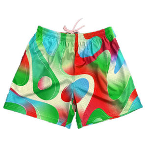 Pantalones cortos de baloncesto de malla polivinílica 100% al por mayor ropa de baloncesto transpirable bordada cosida sublimada de diseño personalizado - Product Image 1