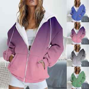 OEM Logo Broderie Fermeture Éclair Pull Sweat 100% Coton Veste D'hiver À Manches Longues À Capuche Polaire Poche Impression En Relief Solide - Product Image 6