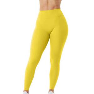 Venta al por mayor 2025 Yoga Leggings entrenamiento Running Butt Lift Tights Leggings sin costuras cintura elástica Fitness Leggings para mujeres deporte - Product Image 2
