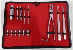 SERGLAB Nouveau Kit d'extraction dentaire équine Burgess pour dents de loup, Grand modèle, 14 pièces, Instruments chirurgicaux manuels en acier inoxydable Classe I - Product Image 4