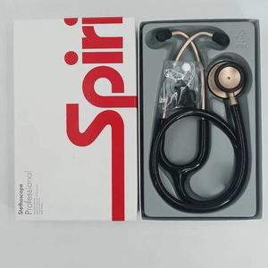 Stéthoscope de clinicien à double tête ultra léger finition dorée Matériau aluminium satiné Source d'alimentation manuelle - Product Image 2