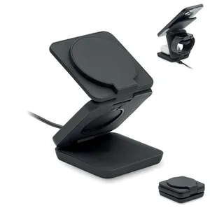 Batterie externe pliable 3-en-1 personnalisée pour gadgets USB promotionnels - Product Image 1