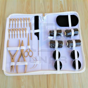 Kit d'outils de cheveux professionnel Offre Spéciale avec logo personnalisé gratuit pince boucle outil peigne à cheveux 15 pinces à cheveux et 2 aiguilles en forme de C - Product Image 5