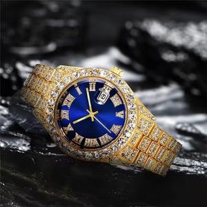 Reloj de Pulsera de Lujo para Hombre, Mecánico ETA, con Diamantes Moissanite, Caja de Acero de Dos Tonos, Esfera Analógica de 42 mm, Estilo Deportivo Hip Hop - Product Image 4