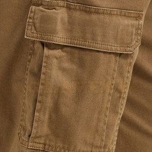 Marque distributeur Pantalons cargo de couleur unie pour hommes Pantalons cargo multi-poches pour hommes à vendre - Product Image 6