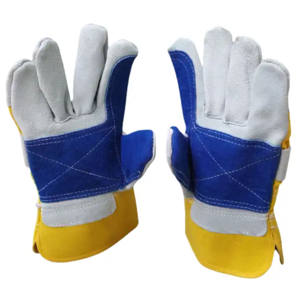 Guantes de trabajo de calidad superior Protección de aparejo canadiense Trabajadores Guantes de cuero de seguridad de trabajo industrial - Product Image 6