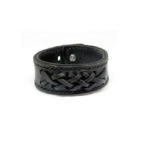 Directamente de fábrica, venta al por mayor, pulsera de cuero de vaca, pulsera de cuero trenzado hecha a mano Vintage Punk Widen para hombres - Product Image 1