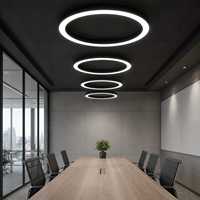Lampu Gantung LED Cincin Bundar untuk Koridor Kantor dan Proyek Interior Komersial