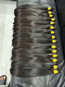 Paquetes de cabello crudo de proveedor de Vietnam cabello humano natural a granel Virgen sin procesar Remy de doble dibujado - Product Image 5