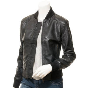 Chaquetas de Cuero Genuino para Mujer de la Mejor Calidad, con Cierre Completo, Transpirables, Impermeables y Resistentes al Viento, Precio al por Mayor - Product Image 3