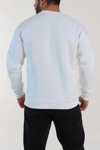 Sweat-shirt pour homme à manches longues, gris uni, design tendance, séchage rapide, 100% polyester, fournisseur d'usine avec logo frontal - Product Image 5