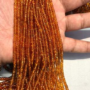 Cuentas Redondas Lisas de Citrino Oscuro Natural de Madeira de 4 mm a 6 mm, Alta Calidad, Más de 50 Años de Experiencia en la Fabricación de Joyas - Product Image 4