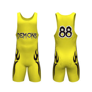 เสื้อกล้ามมวยปล้ำของผู้ชายบอดี้สูทสำหรับศิลปะการต่อสู้ - Product Image 5