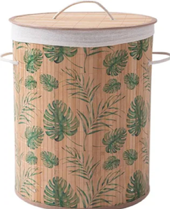 Ensemble de deux paniers en rotin naturel léger et aéré avec un design vertical ouvert, parfait pour tenir des couvertures - Product Image 4