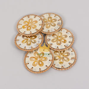 Prix bon marché caboteur en nacre à bord en rotin tasse ronde écologique pour la maison et la cuisine mariage nouveau design moderne - Product Image 3