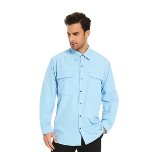 Camisas de Pesca Personalizadas al por Mayor, Cómodas, Transpirables, de Manga Larga para Hombre, Ropa de Pesca Personalizada - Product Image 4