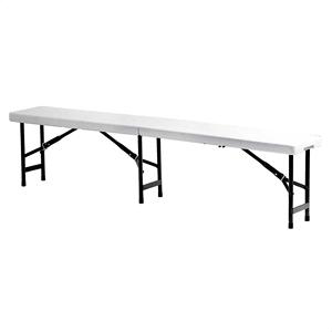 WELL HOME Panca da Patio a Forma di Valigetta 1,83 Metri in Polietilene e Telaio in Metallo - Product Image 1