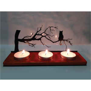 Candelabro Geométrico de Metal de Lujo con 3 Luces, Portavelas de Hierro Negro Mate para Decoración Moderna del Hogar, Portavelas al por Mayor - Product Image 3