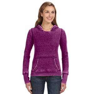 Sweat à capuche classique personnalisé pour femme, effet délavé, 100% coton molletonné, coupe-vent et respirant - Product Image 1