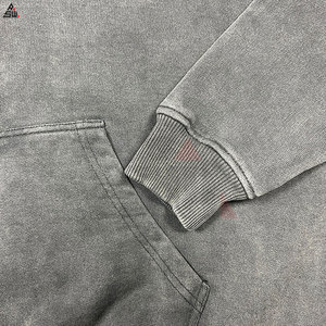 Ensemble de survêtement streetwear pour homme de qualité supérieure, sweat-shirt ample et pantalon évasé à jambes larges, 100% coton - Product Image 4