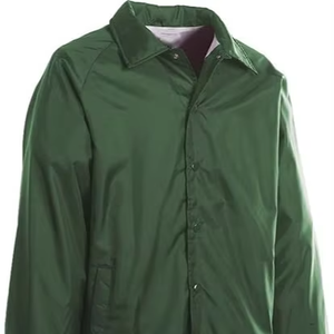 Nouveau style de bouton veste pour hommes coupe-vent classique en nylon résistance à l'eau coupe décontractée boutons-pression manteau blanc - Product Image 5