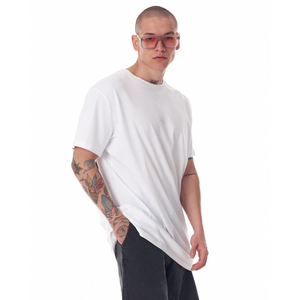 Venta caliente personalizado 100% algodón patrón High Street suelta manga corta hombres camiseta - Product Image 6