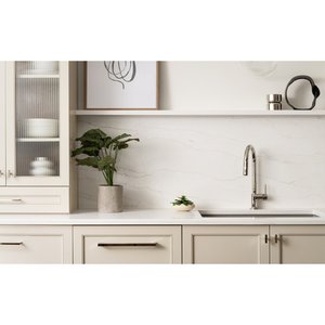 Placa de Cuarzo Bianco Macaubas Ecológica y Duradera - Diseño Moderno, Impermeable para Uso en la Cocina - Product Image 2