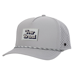 Blanc hommes séchage rapide sport femme crème solaire casquette de Baseball en Nylon Sport casquette découpée au Laser étanche trou de forage casquette de Baseball corde - Product Image 2