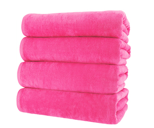 100% Cotton Màu Hồng Velour Kháng Khuẩn Thân Thiện Với Môi Bãi Biển Khăn 75*150 Cm 30*60 Inches Thấp Moq Biểu Tượng Tùy Chỉnh Thiết Kế Thêu - Product Image 2