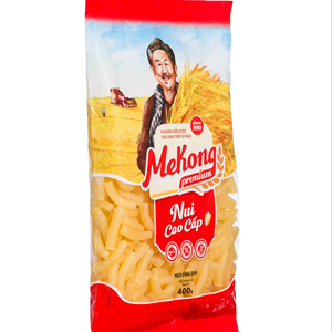 Premium Long Yellow Macaroni Pasta 400g High Quality <b>Wheat</b> Pasta Vietnam Factory Supplier OEM - Product Image 1