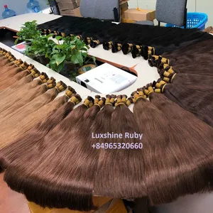 Brazilië Bulk Virgin Human Hair Extensions Vendor 100% Natuurlijke Haar Top Braziliaanse Uitbreiding Vietnamese Ruwe Haar