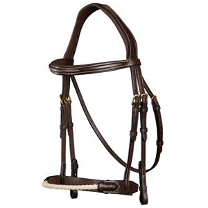 Bride et rênes de cheval en cuir pleine fleur de meilleure qualité, ensemble de muserolles confortables exportations de fabricants indiens - Product Image 1