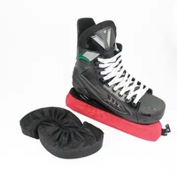 Protection de lame de patins de hockey sur glace, protège-chaussures rembourrés en polyester, couleur personnalisée, logo personnalisé, taille personnalisée pratique